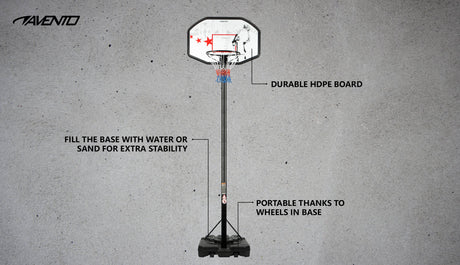Bærbar og justerbar basketballstativ Raskt angrep