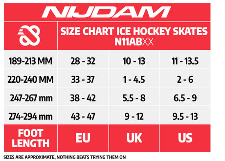 Ice Hockey Skates Adjustable Semi-Softboot - Rush Raider