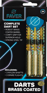 Darts med messingbelegg