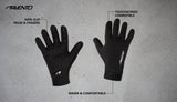 Football Gloves with Touchscreen Tip Black