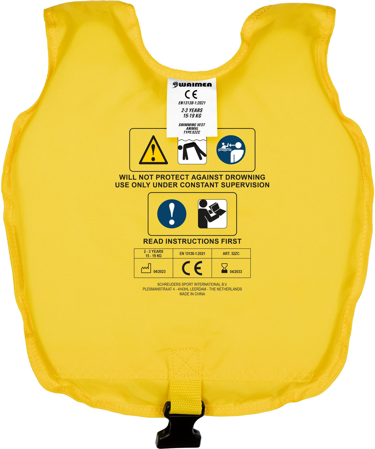 Svømmevest Dyr 2-3 år 15-19 kg