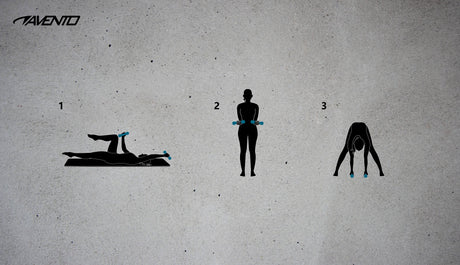 3 par håndvekter + stativ Bone