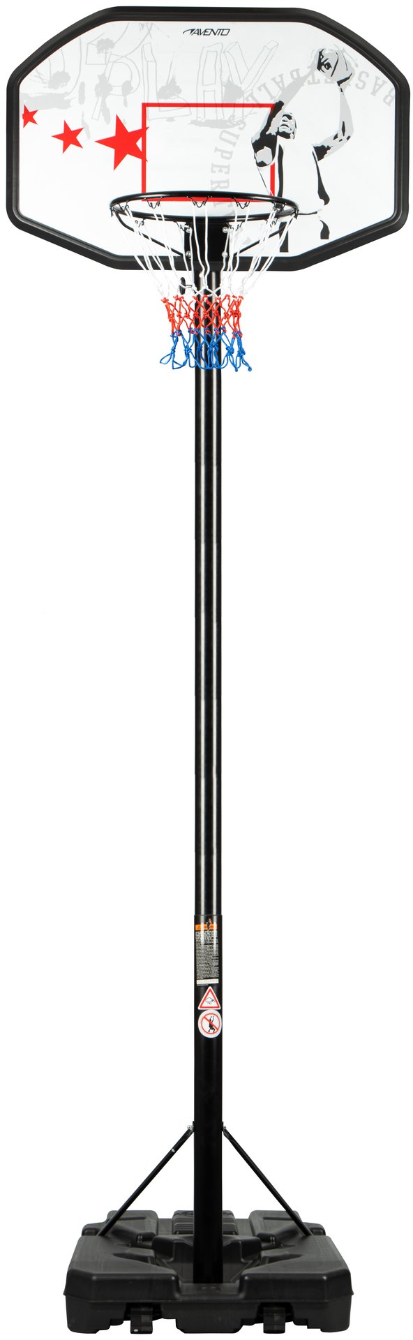 Bærbar og justerbar basketballstativ Raskt angrep
