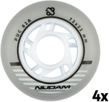 Inline Skøytehjulsett - 72x24 mm - 4 stk - Sølv