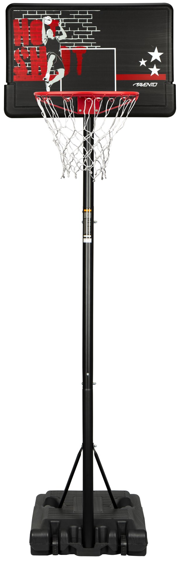 Bærbar og justerbar basketballstativ Hot Shot