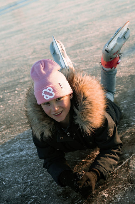 Beanie Jr - Emblem Pink