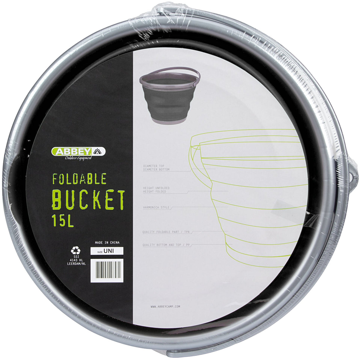 Sammenleggbar bøtte 15 Liter HALLSTATT-015