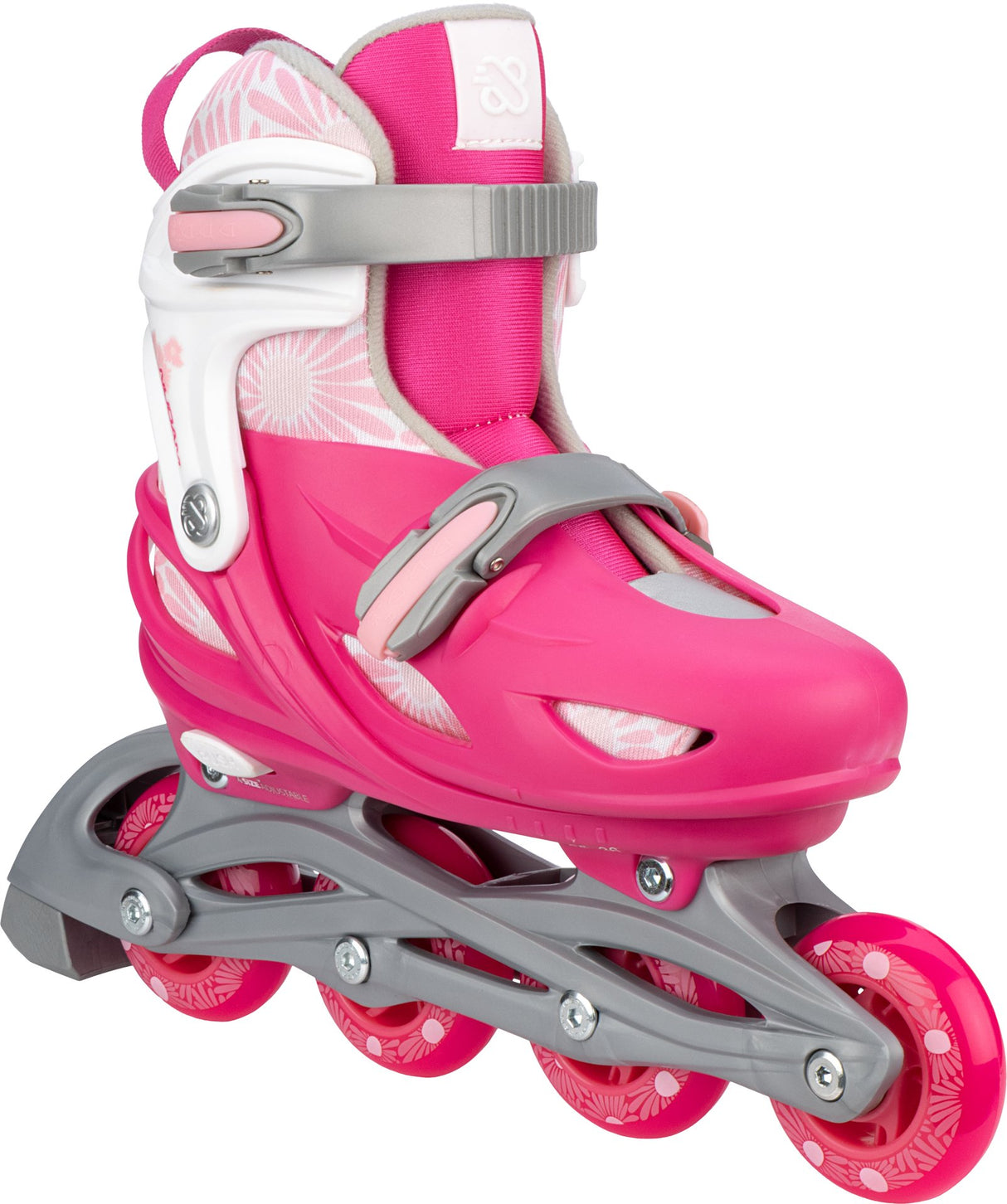3-i-1 justerbare inline-skøyter Floral Switch
