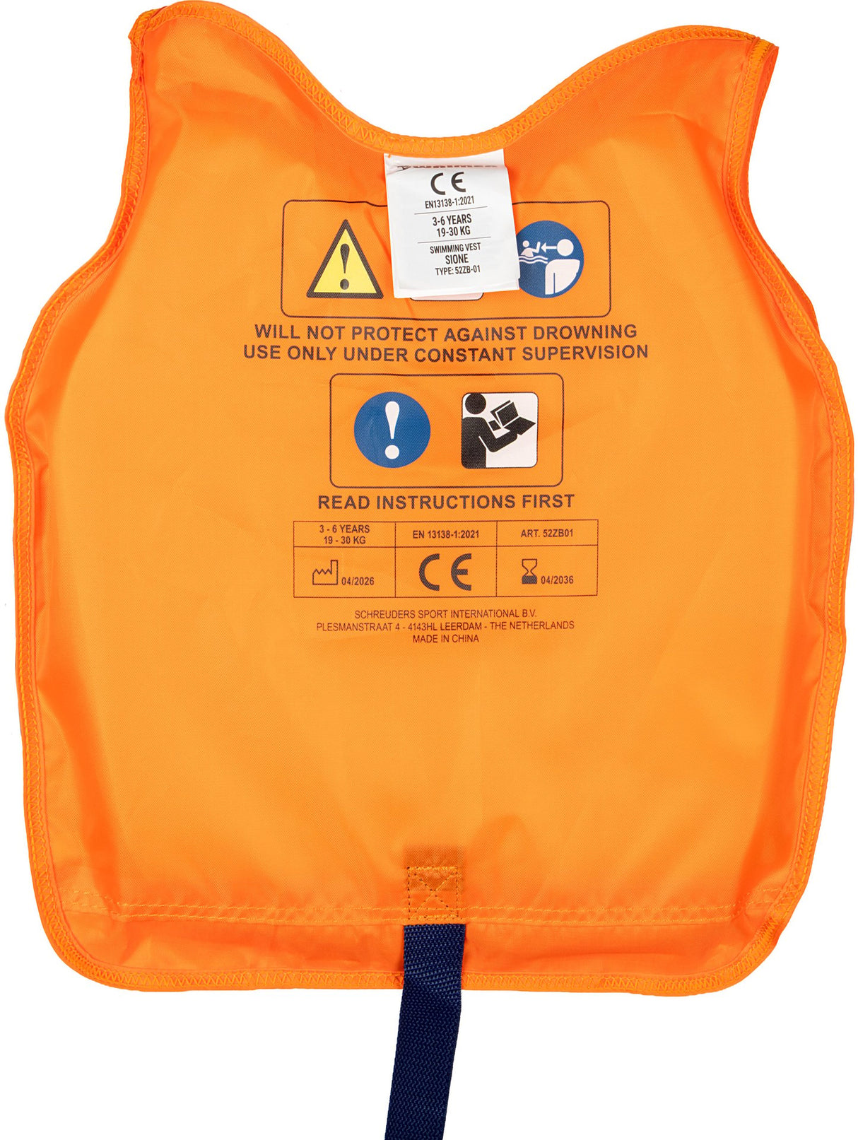 Swimming Vest 3-6 Years 19-30 kg Sione