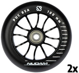 Stunt Scooter Hjulsett - 100x24 mm - 2 stk Eike Alu