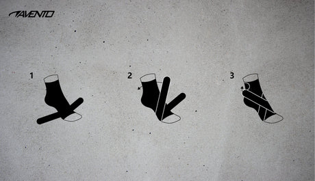 Ankelkompresjonsstøtte med elastisk rem