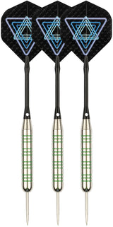 Dart i nikkel/sølv metallisk