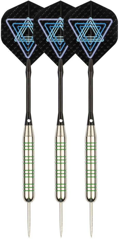 Dart i nikkel/sølv metallisk