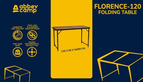 Foldable Table FLORENCE-120