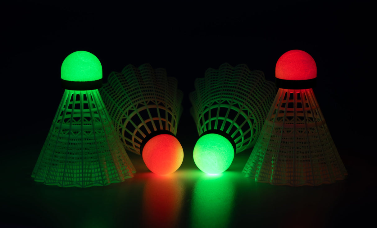 4 Badmintonballer med LED