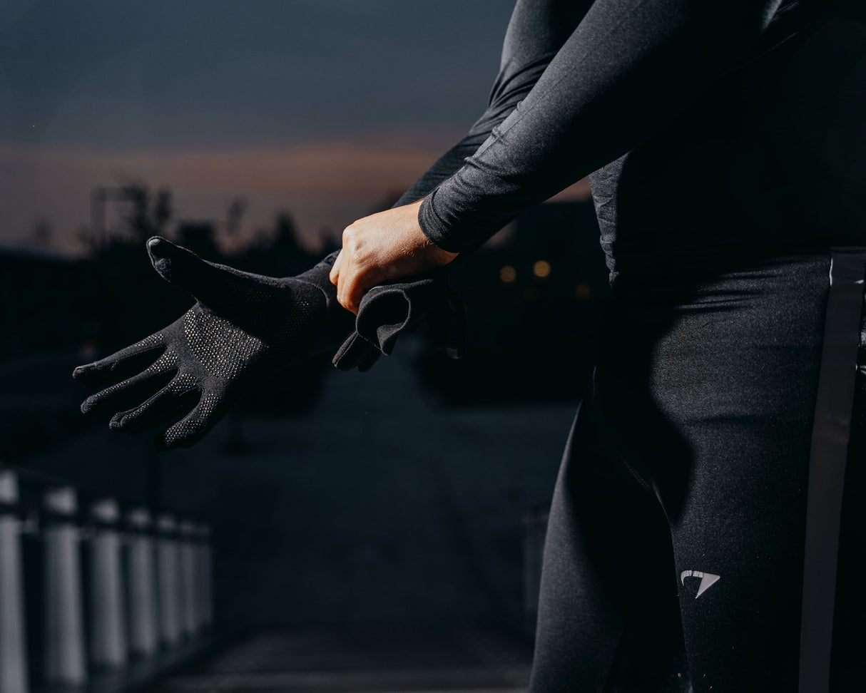 Sportshansker med berøringsskjermspiss Basic svart