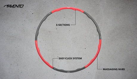 Fitness Hula Hoop skum 1,2 kg