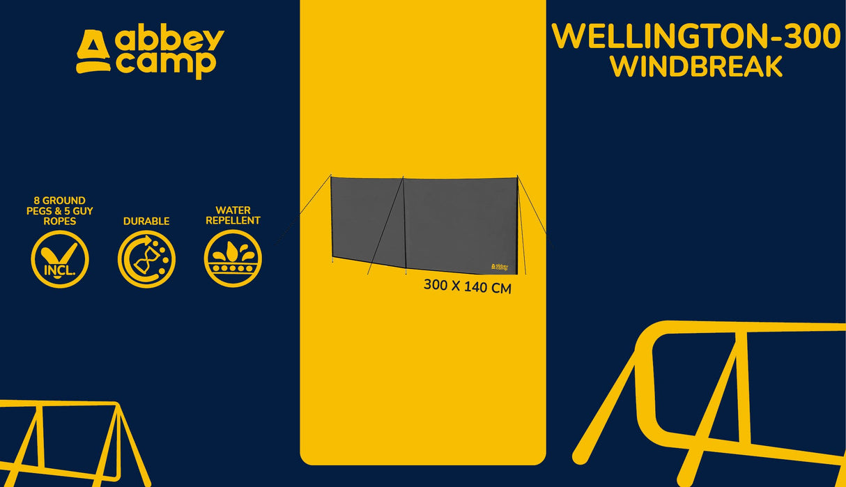 Vindskjerm 3 Meter WELLINGTON-300