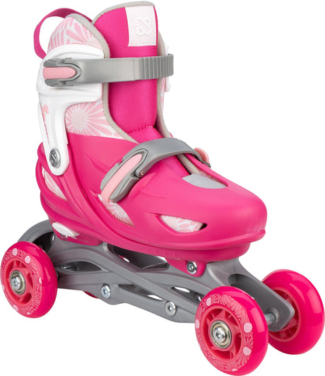 3-in-1 Inline Skates Adjustable Floral Switch