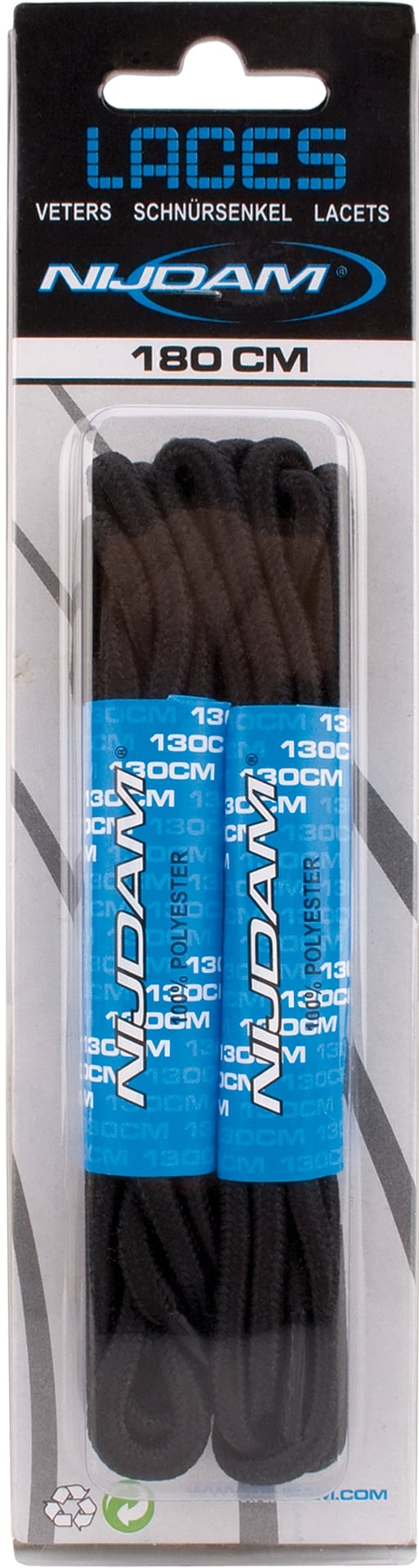 Runde skolisser 180 cm 2 par