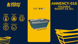 Sammenleggbar vaskebalje 16 Liter ANNENCY-016