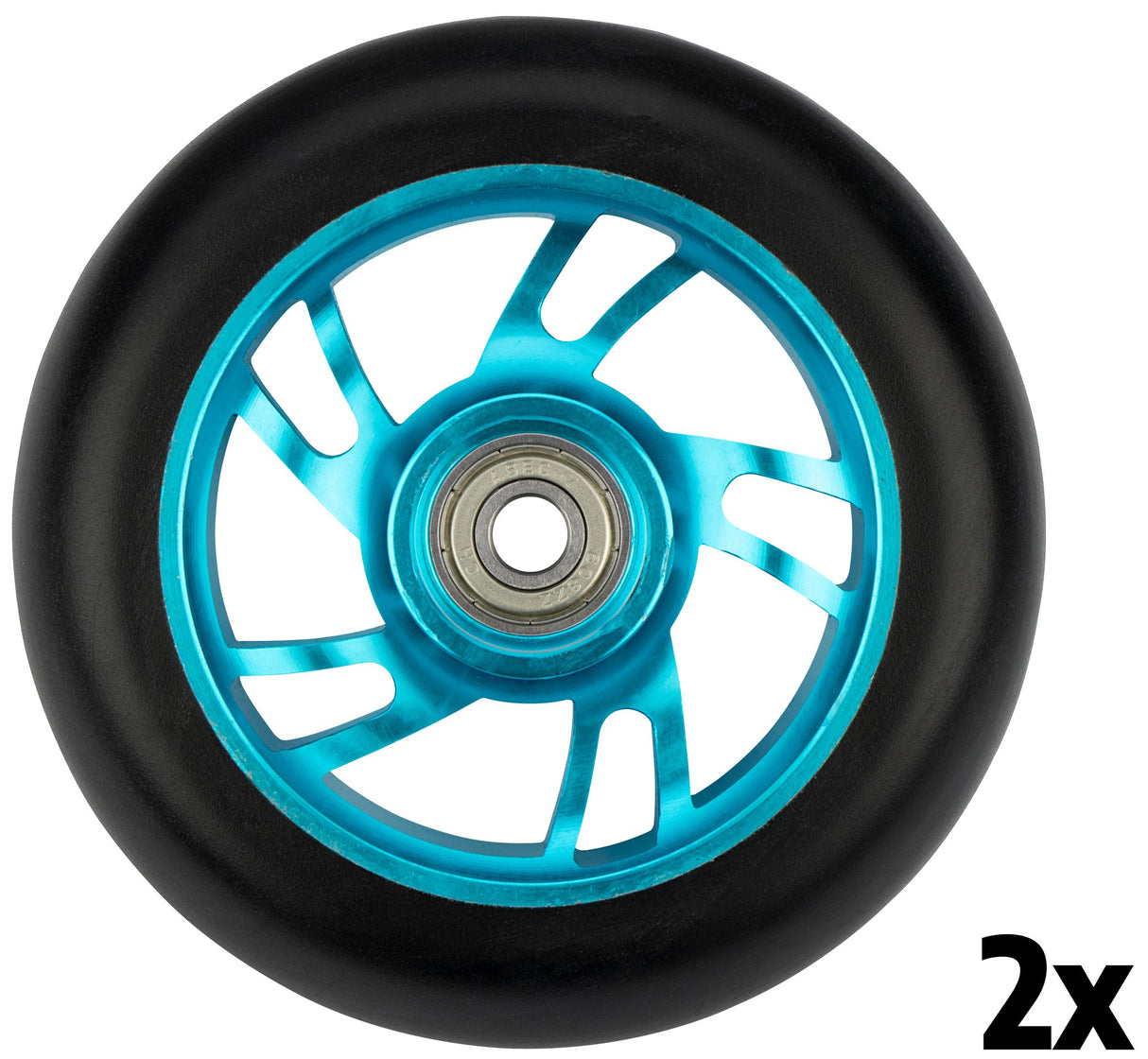 Stunt sparkesykkel hjulsett med eiker i aluminium