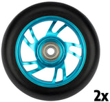 Stunt sparkesykkel hjulsett med eiker i aluminium