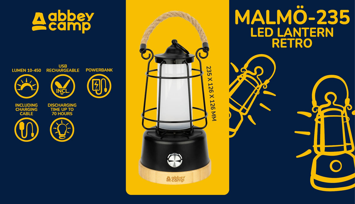 LED-lykt Retro MALMÖ-235