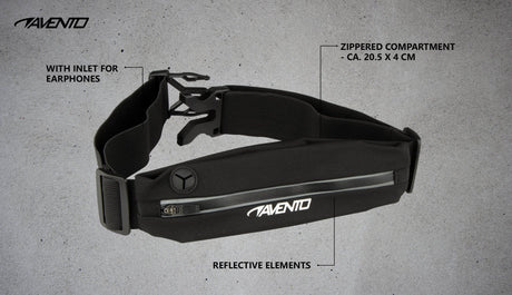 Sportsbelte med lomme Grunnleggende svart