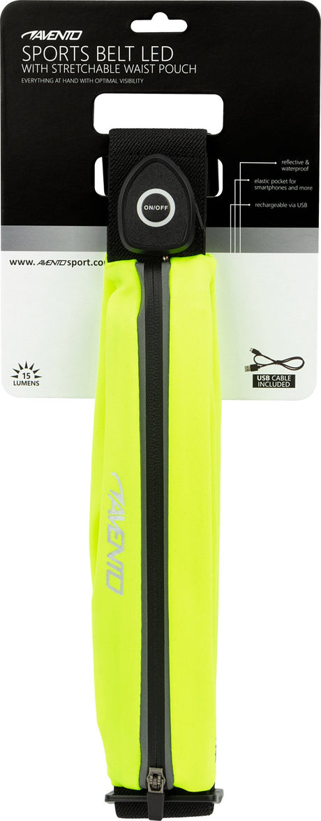 Sportsbelte med Lomme + Oppladbar LED-strip