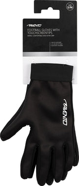 Football Gloves with Touchscreen Tip Black