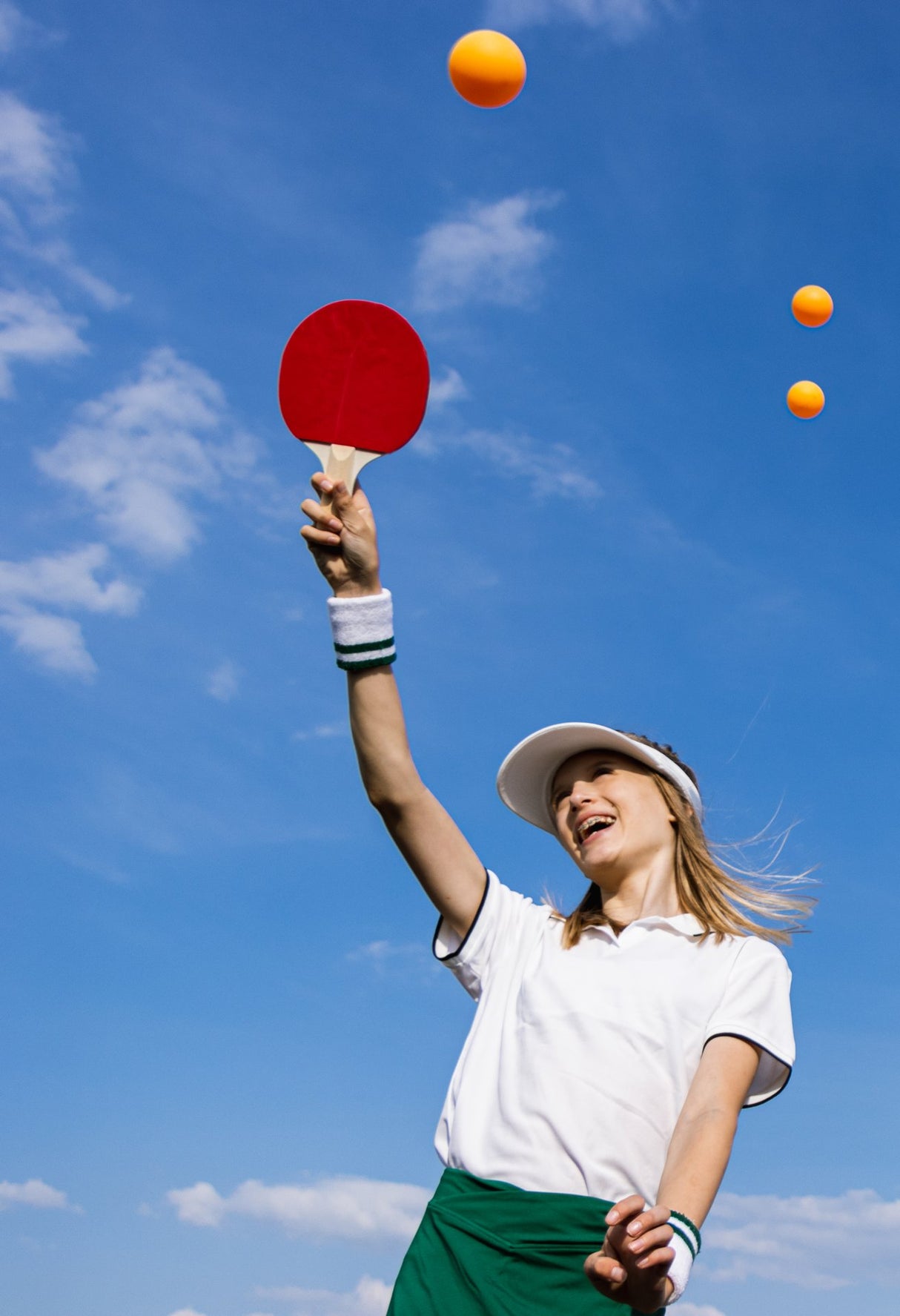 6 Bordtennisballer ABS oransje