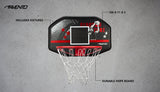 Basketballbrett + kurv + nett Rebound Zone