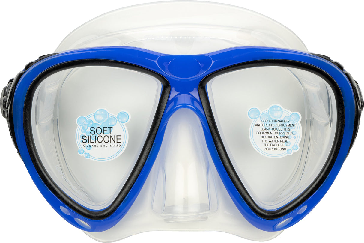 Dykkermaske med snorkel silikon Senior
