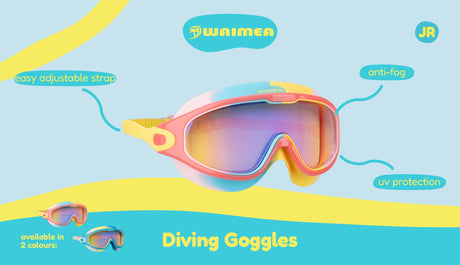 Swimming goggles Curved Multi-Colour Anaru