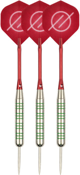 Dart i nikkel/sølv metallisk