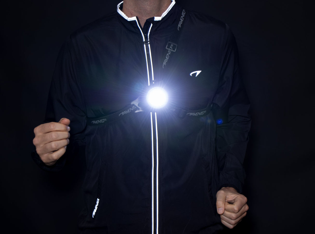 Løpevest med oppladbar LED