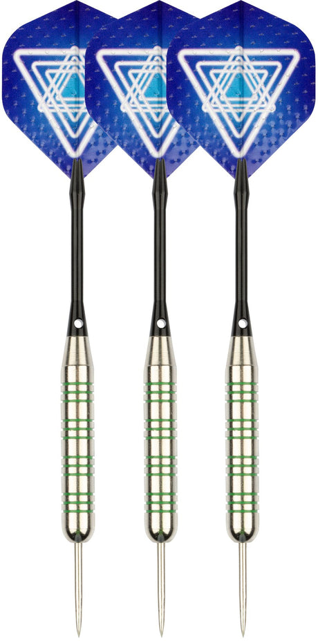 Dart i nikkel/sølv metallisk