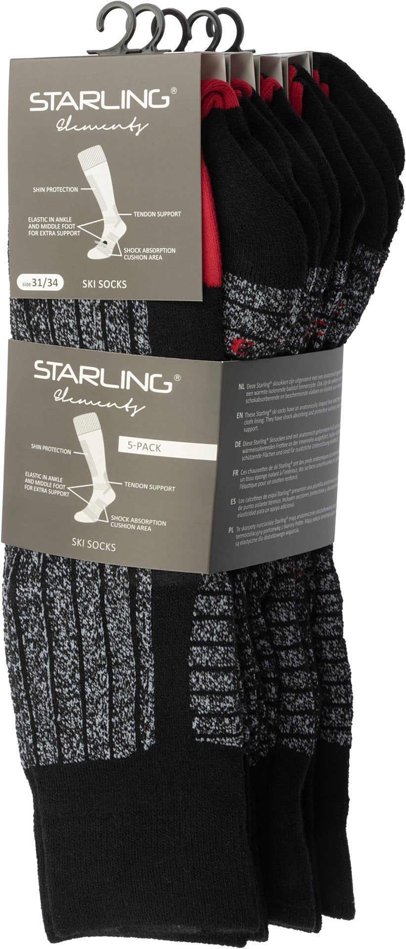 Skistrømper 5-Pack Whistler