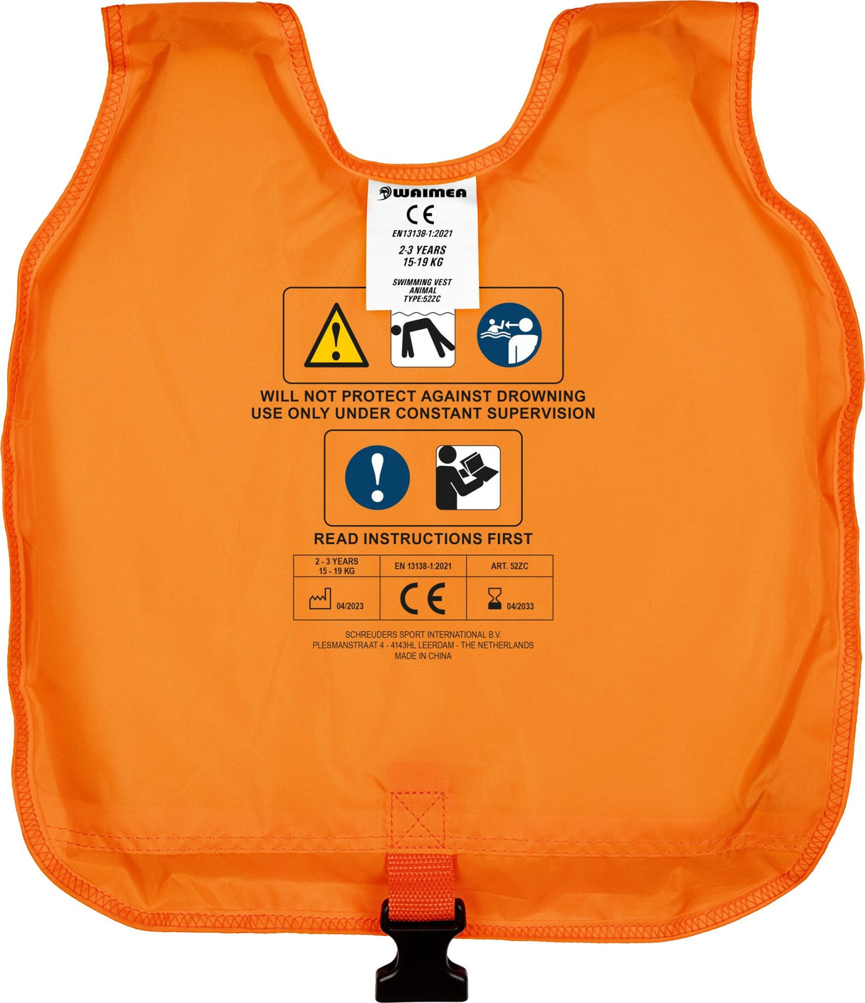 Svømmevest Dyr 2-3 år 15-19 kg
