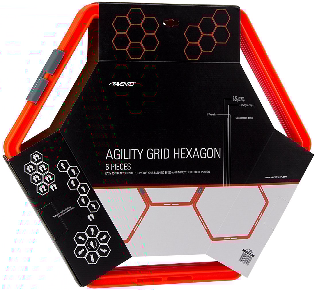 Smidighetsnett sekskant 6-delt