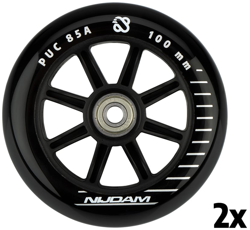 Stunt Scooter Wheel Set  100x24 mm  2pcs  Spoked PP