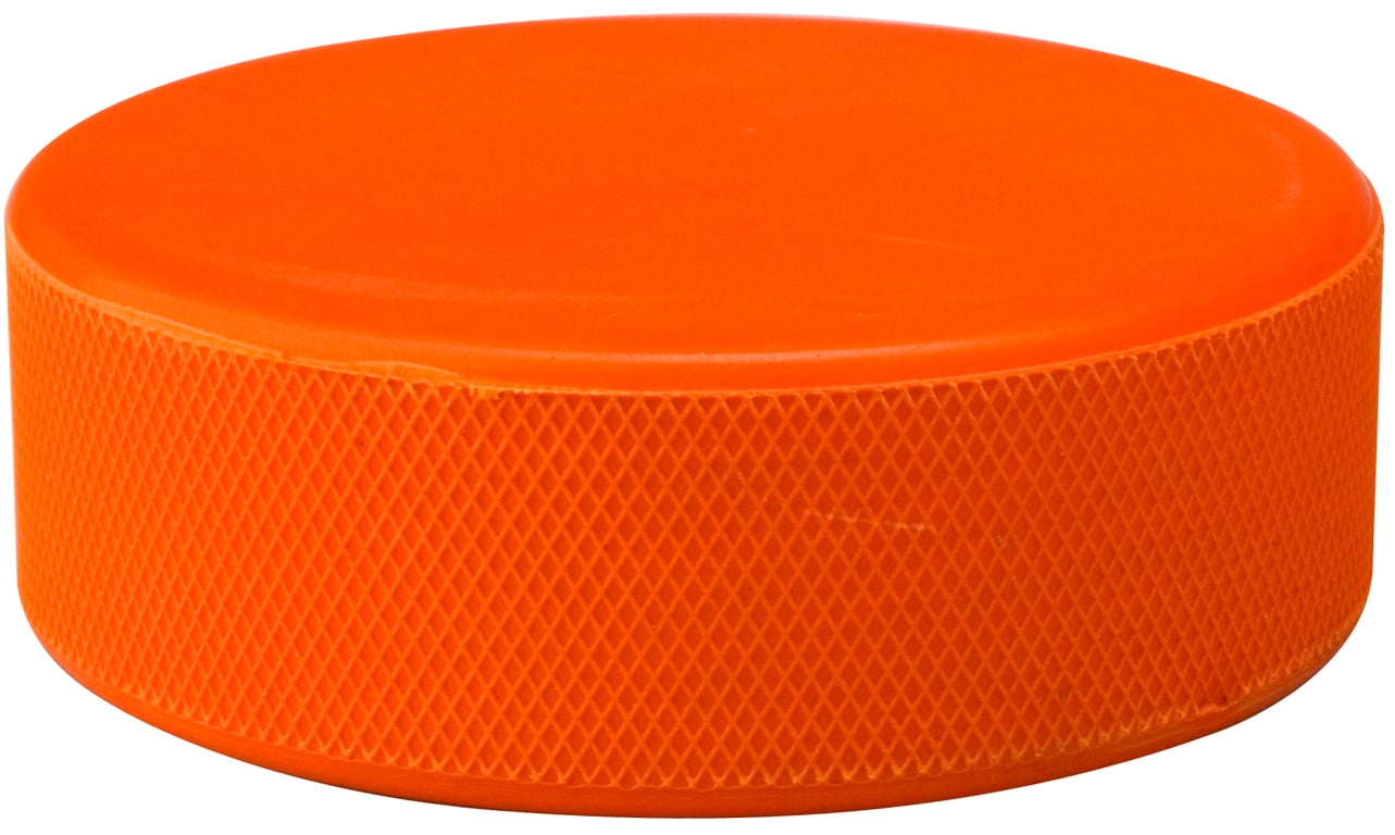 Ice Hockey Puck in Blister Orange