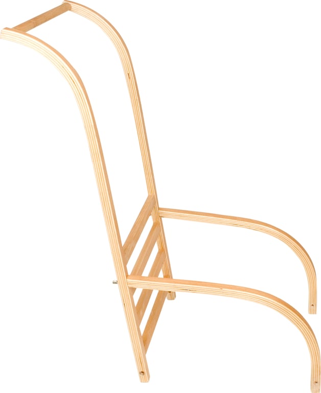 Skyvehåndtak Ryggstøtte for sammenleggbar slede