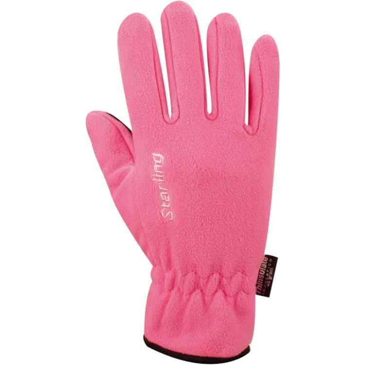 Gloves Fleece Sr  Snowflake