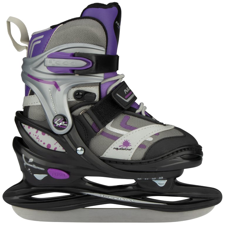 Figure Skate Adjustable  Purple Disco