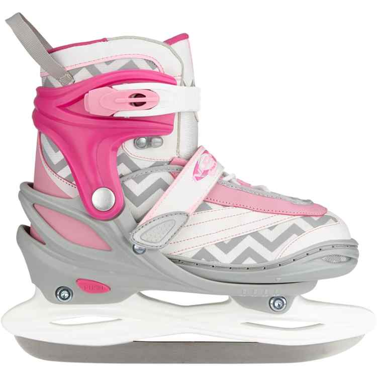 Figure Skate Adjustable  ZigZag Grey