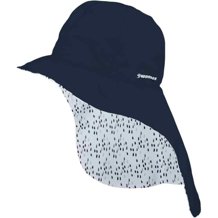 UV Cap with Neck Flap Junior Reversible  Bora
