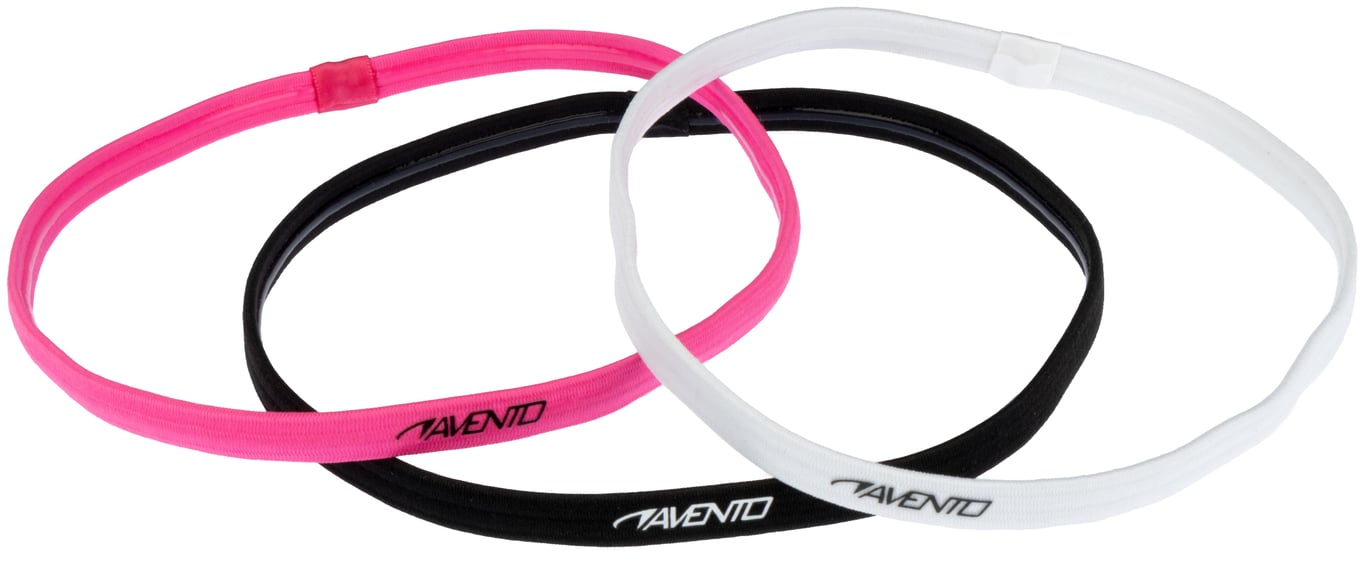 Sports Hairband Elastic 3 Pieces  Pink