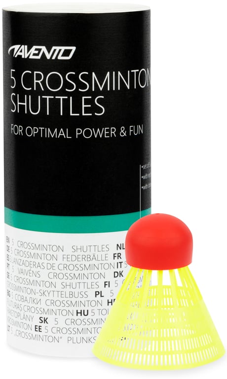 5 Crossminton Shuttles  Red tip
